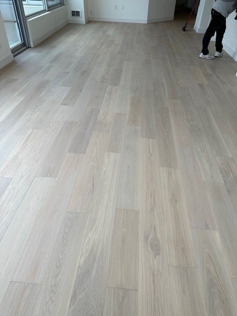 French Bros Light Wood Flooring In A Living Room